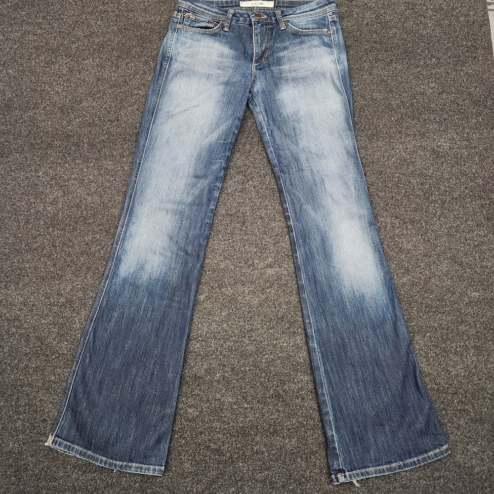 Joes Jeans Womens 27 Blue Bootcut Flare Low Rise Medium Wash Stretch Denim